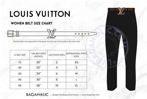 lv size chart belt